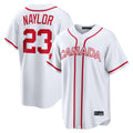 Vanessashop C.Guardians #23 Bo Naylor Player White World Classic Home Game Stitched Jerseys