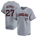 Vanessashop C.Guardians #27 Austin Hedges Player Gray Road Limited Home Stitched Jerseys