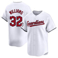 Vanessashop C.Guardians #32 Gavin Williams Player White Limited Home Stitched Jerseys