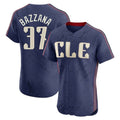 Vanessashop C.Guardians #37 Travis Bazzana Player Navy City Connect Limited Elite Home Stitched Jerseys