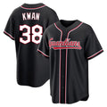 Vanessashop C.Guardians #38 Steven Kwan Player Black Fashion Out Home Game Stitched Jerseys