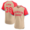 Vanessashop C.Guardians #38 Steven Kwan Player Cream American League All-Star Limited Elite Home Stitched Jerseys