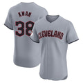 Vanessashop C.Guardians #38 Steven Kwan Player Gray Road Limited Elite Home Stitched Jerseys