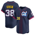 Vanessashop C.Guardians #38 Steven Kwan Player Navy American League All-Star Edition Limited Home Stitched Jerseys
