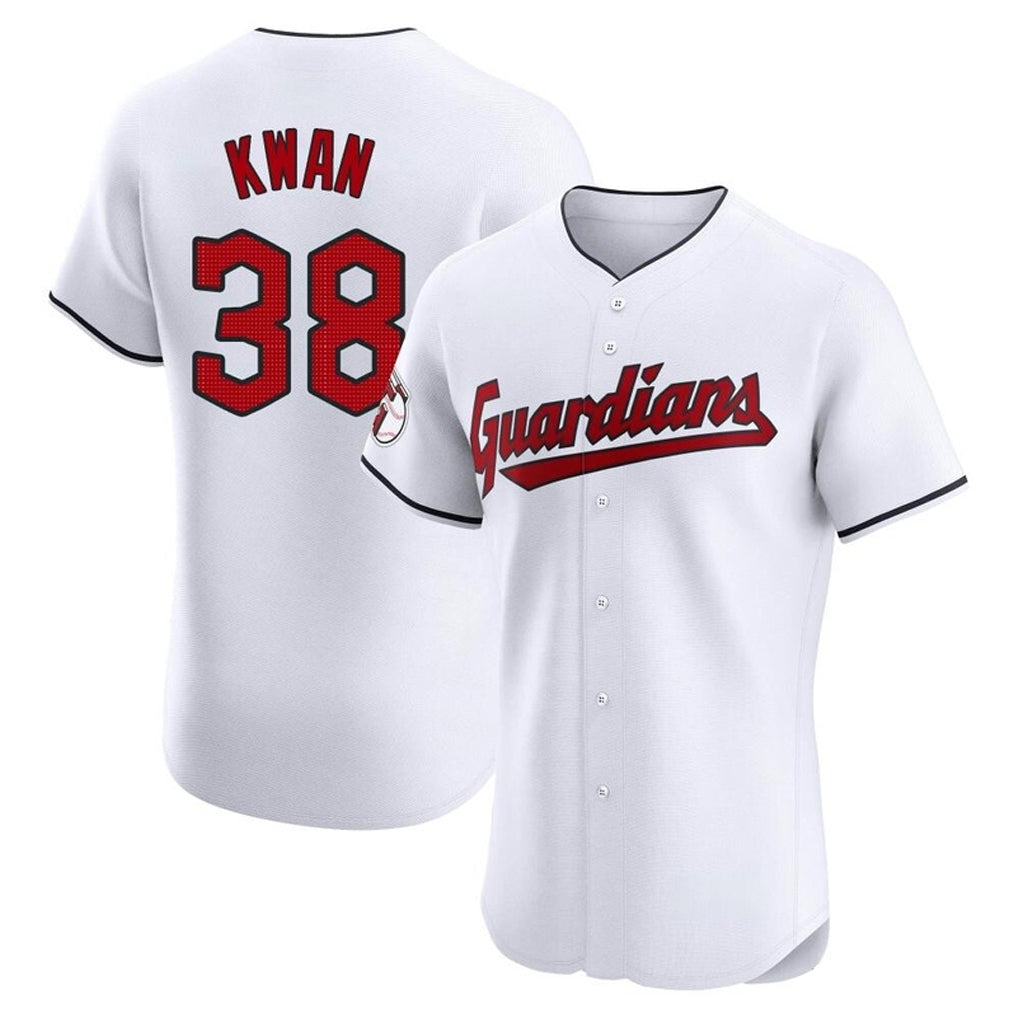 Vanessashop C.Guardians #38 Steven Kwan Player White Limited Elite Home Stitched Jerseys