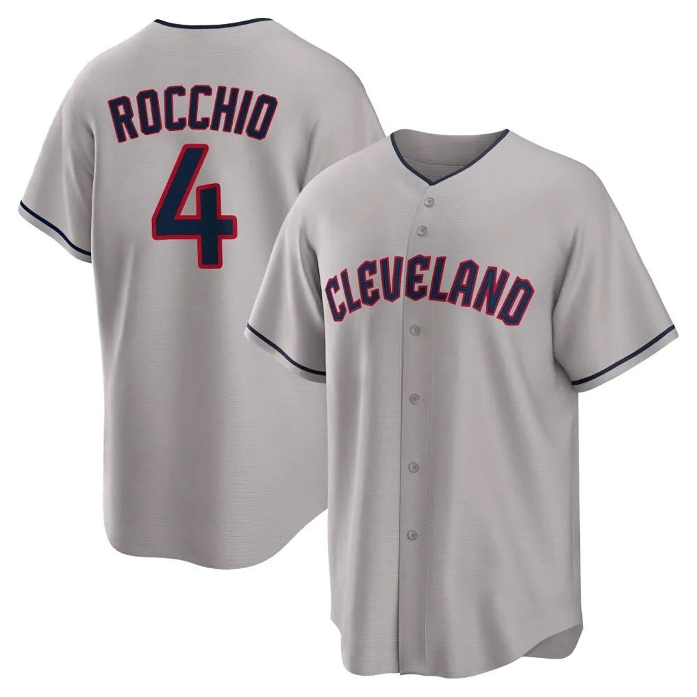 Vanessashop C.Guardians #4 Brayan Rocchio Player Gray Game Home Stitched Jerseys