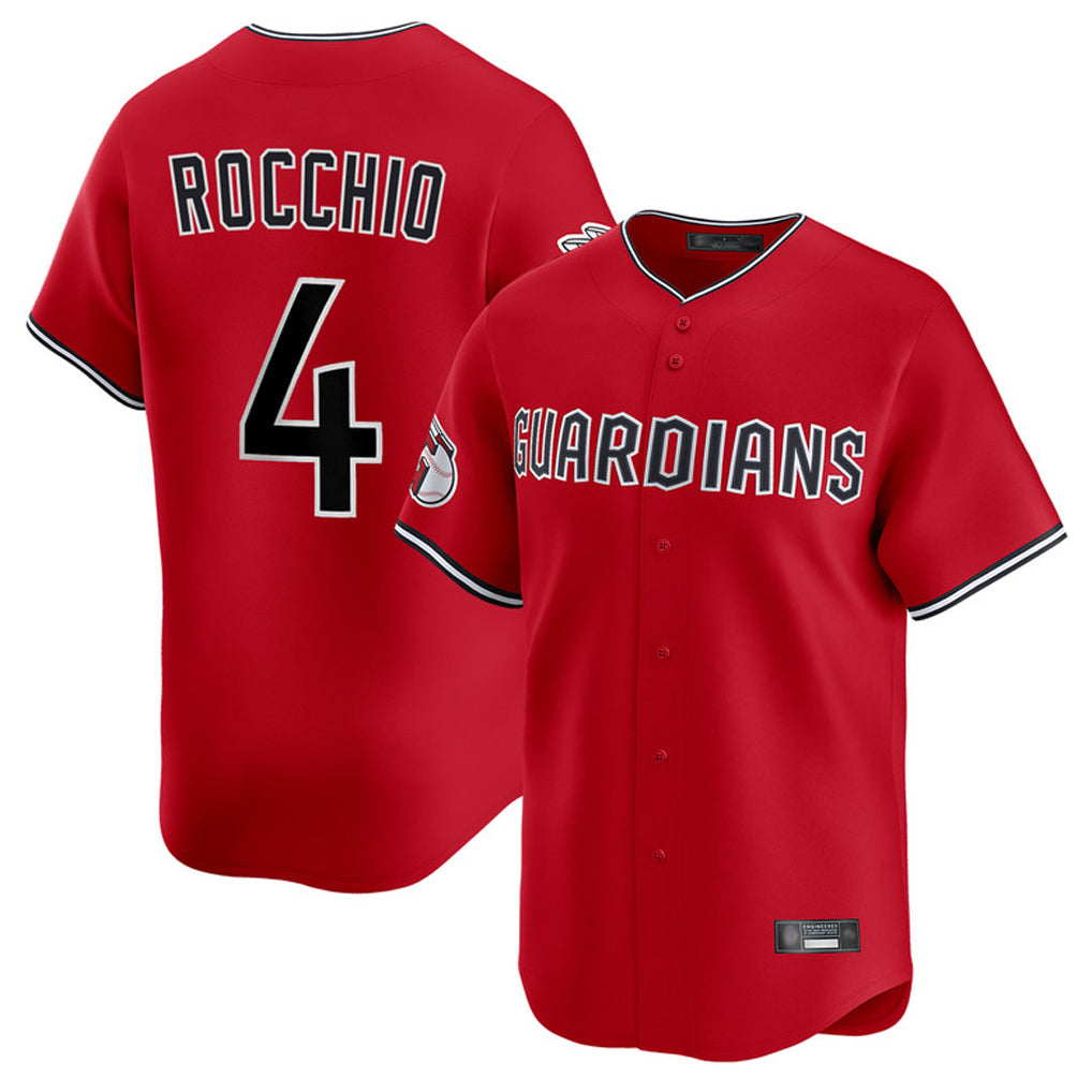 Vanessashop C.Guardians #4 Brayan Rocchio Player Red Limited Home Stitched Jerseys