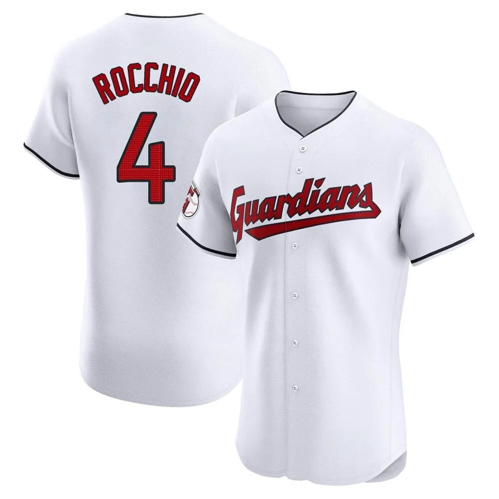 Vanessashop C.Guardians #4 Brayan Rocchio Player White Limited Elite Home Stitched Jerseys