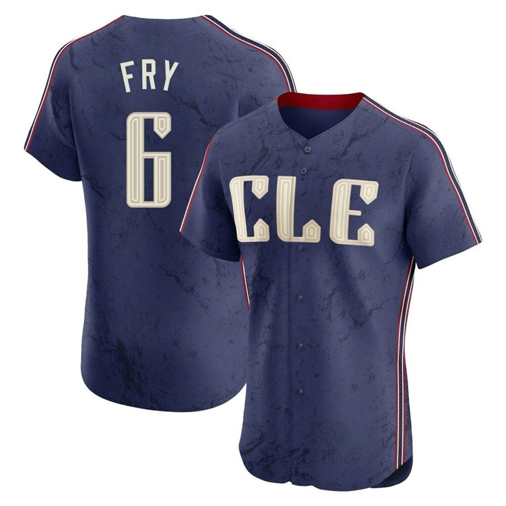 Vanessashop C.Guardians #6 David Fry Player Navy City Connect Limited Elite Home Stitched Jerseys