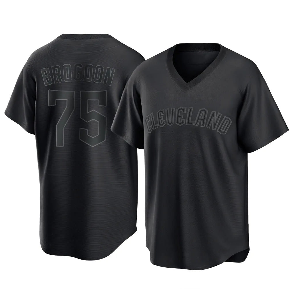 Vanessashop C.Guardians #75 Connor Brogdon Player Black T-shirt Home Game Stitched Jerseys