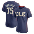 Vanessashop C.Guardians #75 Connor Brogdon Player Navy City Connect Limited Elite Home Stitched Jerseys