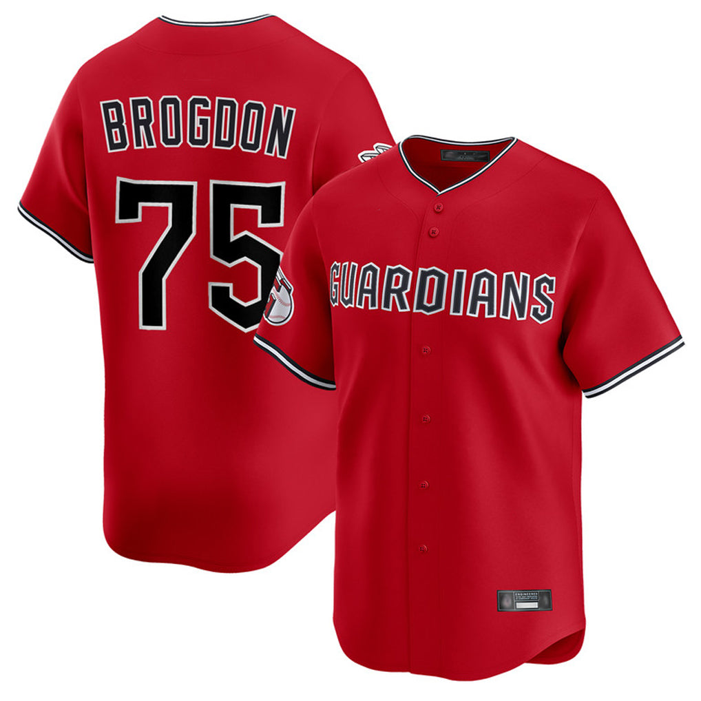 Vanessashop C.Guardians #75 Connor Brogdon Player Red Limited Home Stitched Jerseys