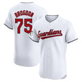 Vanessashop C.Guardians #75 Connor Brogdon Player White Limited Elite Home Stitched Jerseys