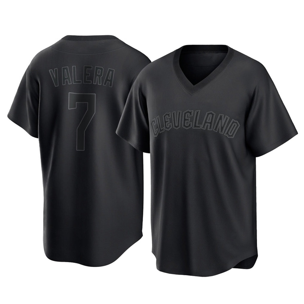 Vanessashop C.Guardians #7 George Valera Player Black T-shirt Home Game Stitched Jerseys