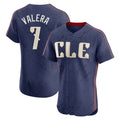 Vanessashop C.Guardians #7 George Valera Player Navy City Connect Limited Elite Home Stitched Jerseys