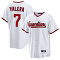 Vanessashop C.Guardians #7 George Valera Player White Game Home Stitched Jerseys