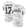 Vanessashop C.Panthers #17 Xavier Legette Player Arctic Camo Salute to Service T-Shirt Hoodies Stitched Jerseys