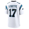 Vanessashop C.Panthers #17 Xavier Legette Player White Home Game Stitched Jerseys