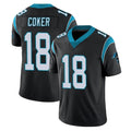 Vanessashop C.Panthers #18 Jalen Coker Player Black Vapor Untouchable Limited Game Stitched Jerseys