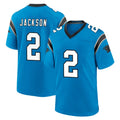 Vanessashop C.Panthers #2 Mike Jackson Player Blue Home Game Stitched Jerseys
