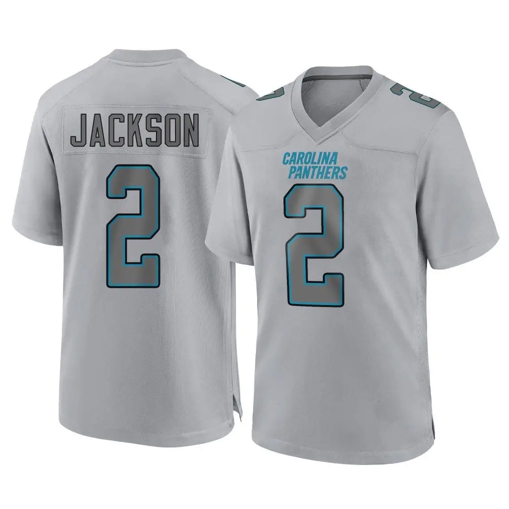 Vanessashop C.Panthers #2 Mike Jackson Player Gray Atmosphere Fashion Game Stitched Jerseys