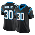 Vanessashop C.Panthers #30 Chuba Hubbard Player Black Vapor F.U.S.E. Limited Home Game Stitched Jerseys
