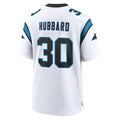 Vanessashop C.Panthers #30 Chuba Hubbard Player White Home Game Stitched Jerseys