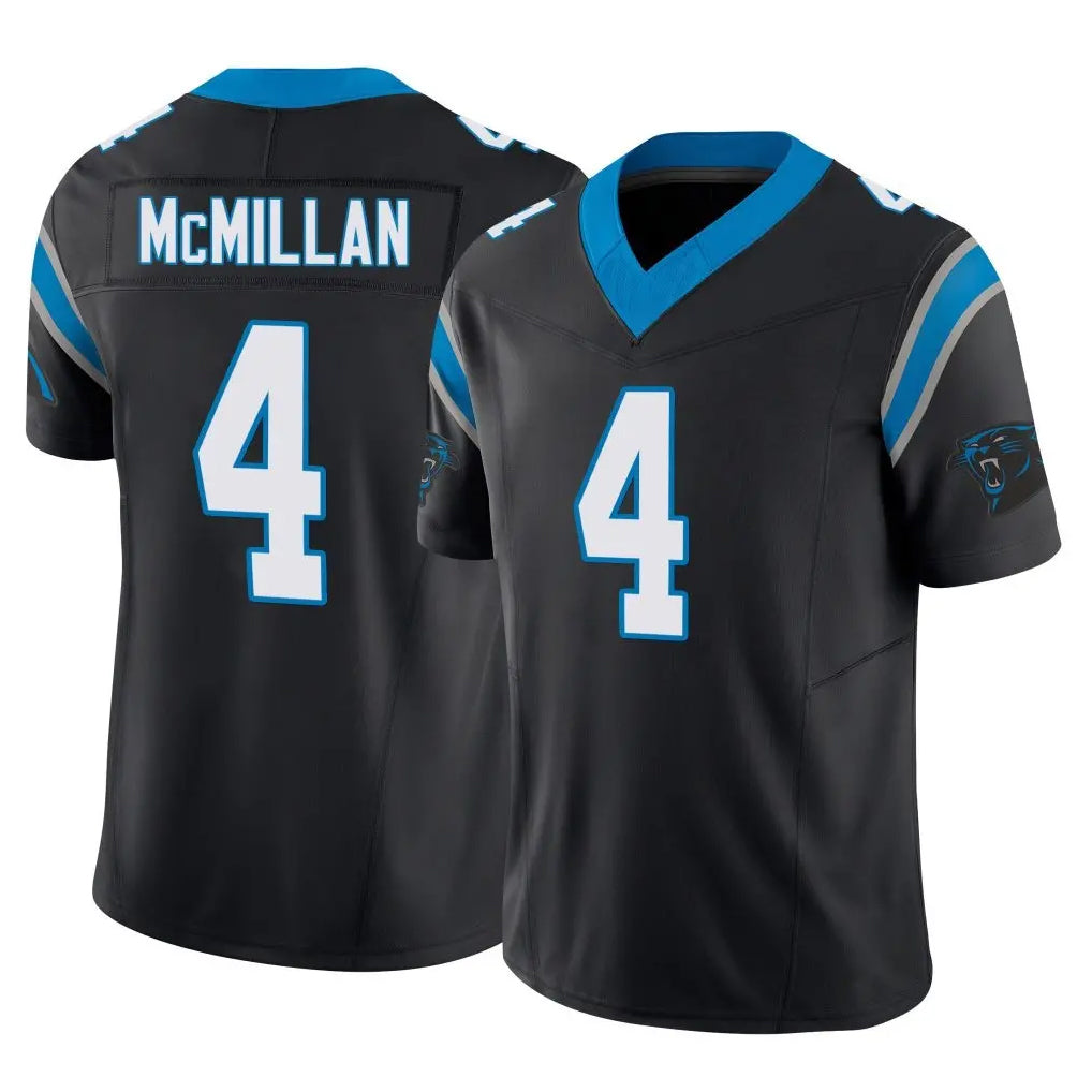 Vanessashop C.Panthers #4 Tetairoa McMillan Player Black Vapor F.U.S.E. Limited Home Game Stitched Jerseys