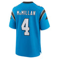 Vanessashop C.Panthers #4 Tetairoa McMillan Player Blue Home Game Stitched Jerseys
