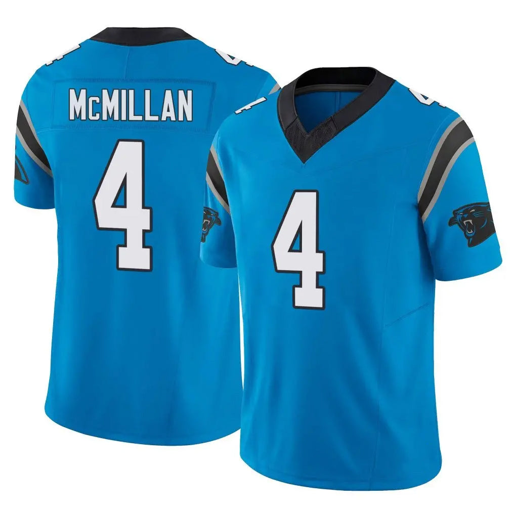 Vanessashop C.Panthers #4 Tetairoa McMillan Player Blue Vapor F.U.S.E. Limited Home Game Stitched Jerseys