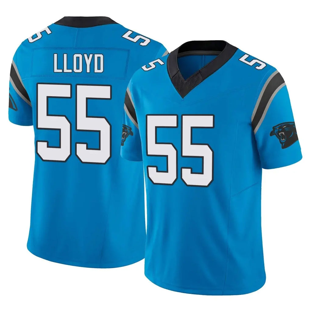 Vanessashop C.Panthers #55 Devin Lloyd Player Blue Vapor F.U.S.E. Limited Home Game Stitched Jerseys