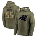 Vanessashop C.Panthers #55 Devin Lloyd Player Olive Salute to Service Hoodies Stitched Jerseys