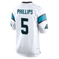 Vanessashop C.Panthers #5 Jaelan Phillips Player White Game Stitched Jerseys
