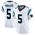 Vanessashop C.Panthers #5 Jaelan Phillips Player White Vapor F.U.S.E. Limited Home Game Stitched Jerseys