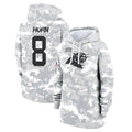 Vanessashop C.Panthers #8 Jaycee Horn Player Arctic Camo Salute to Service Hoodies Stitched Jerseys