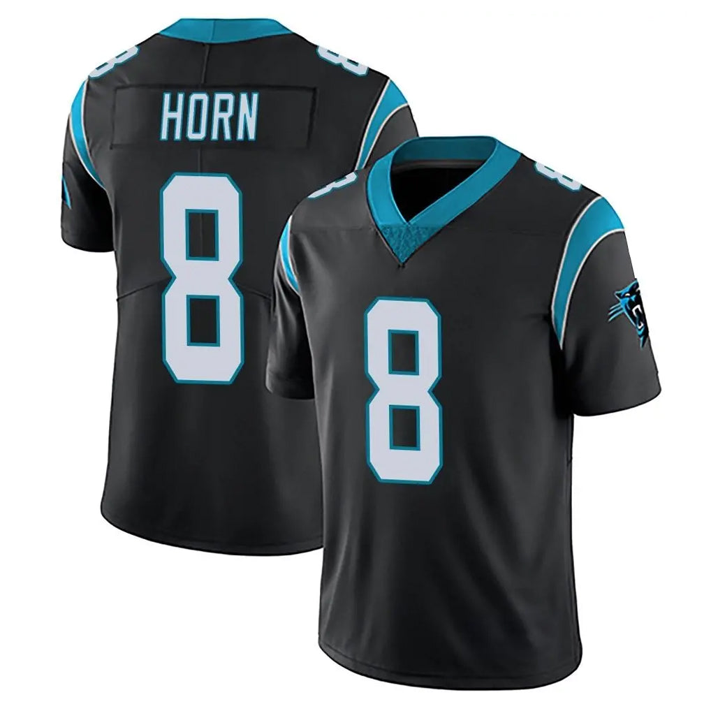 Vanessashop C.Panthers #8 Jaycee Horn Player Black Vapor Untouchable Limited Game Stitched Jerseys
