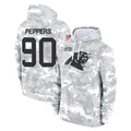 Vanessashop C.Panthers #90 Julius Peppers Player Arctic Camo Salute to Service Pullover Hoodies Limited Game Stitched Jerseys