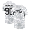 Vanessashop C.Panthers #90 Julius Peppers Player Arctic Camo Salute to Service T-Shirt Hoodies Stitched Jerseys