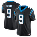 Vanessashop C.Panthers #9 Bryce Young Black Vapor F.U.S.E. Limited Home Game Stitched Jerseys