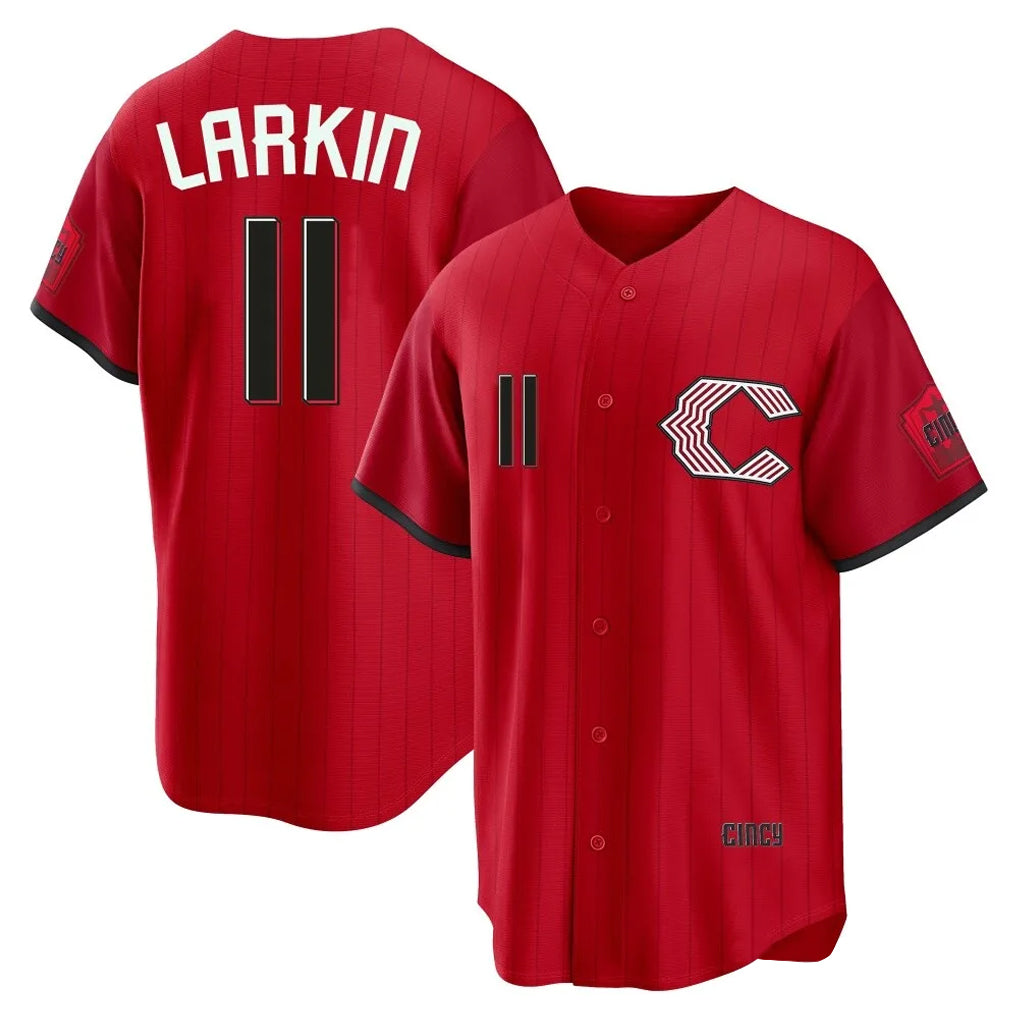 Vanessashop C.Reds #11 Barry Larkin Player Red 2026 City Connect Home Game Stitched Jerseys