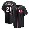 Vanessashop C.Reds #21 Hunter Greene Player Black Fashion Out Home Game Stitched Jerseys