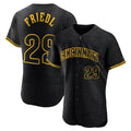 Vanessashop C.Reds #29 TJ Friedl Player Black Snake Skin City Limited Elite Home Stitched Jerseys