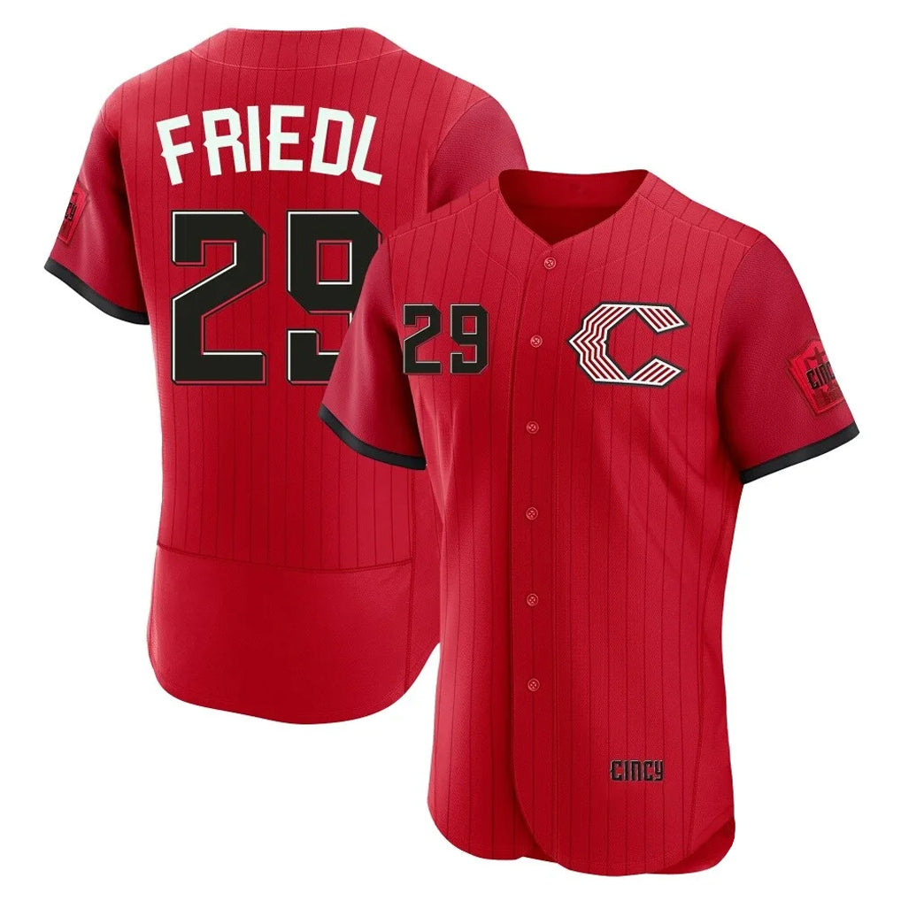 Vanessashop C.Reds #29 TJ Friedl Player Red 2026 City Connect Limited Elite Home Stitched Jerseys