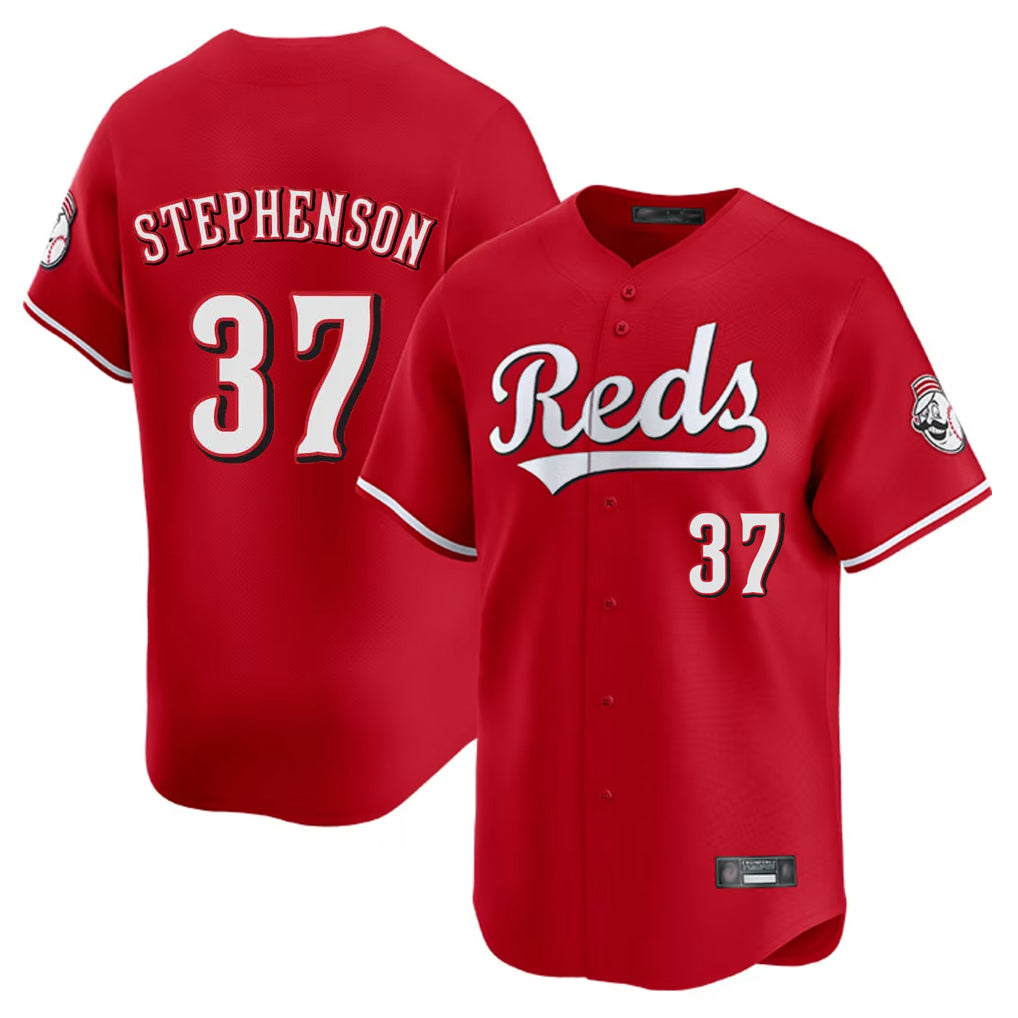 Vanessashop C.Reds #37 Tyler Stephenson Player Red Home Limited Stitched Jerseys