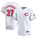 Vanessashop C.Reds #37 Tyler Stephenson Player White Limited Home Stitched Jerseys