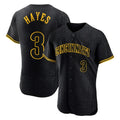 Vanessashop C.Reds #3 Ke'Bryan Hayes Player Black Snake Skin City Limited Elite Home Stitched Jerseys