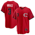 Vanessashop C.Reds #3 Ke'Bryan Hayes Player Red 2026 City Connect Home Game Stitched Jerseys
