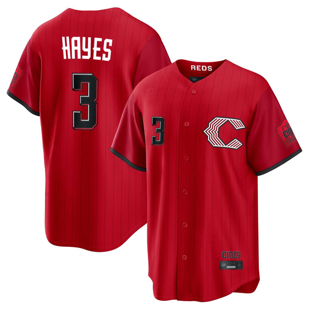 Vanessashop C.Reds #3 Ke'Bryan Hayes Player Red 2026 City Connect Home Game Stitched Jerseys