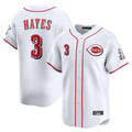 Vanessashop C.Reds #3 Ke'Bryan Hayes Player White Home Limited Stitched Jerseys