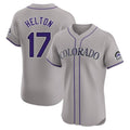 Vanessashop C.Rockies #17 Todd Helton Player Gray Limited Elite Home Stitched Jerseys